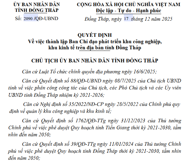Đồng Tháp lập Ban Chỉ đạo khu công nghiệp: Sắp có làn sóng đầu tư mới?- Ảnh 1.