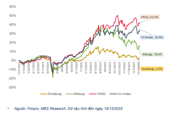 Cổ phiếu nhà Vingroup “gánh” VN-Index, đóng góp 67% mức tăng năm 2025- Ảnh 3.