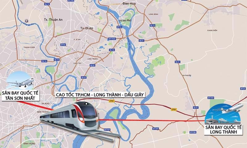 Tin mới nhất về xây dựng tuyến đường sắt Thủ Thiêm - Long Thành dài hơn 42km- Ảnh 1.
