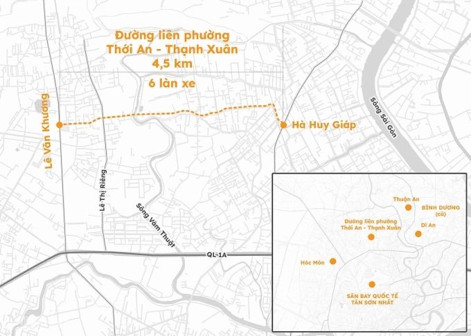 Điều chỉnh tuyến đường 6 làn xe hơn 3.500 tỷ phía Tây Bắc TP.HCM- Ảnh 2.