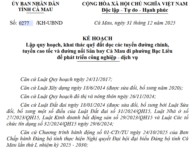 Cà Mau quy hoạch hàng nghìn hecta đất dọc cao tốc xây khu công nghiệp, đô thị- Ảnh 1.