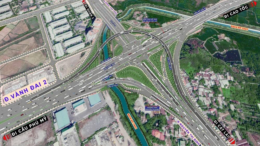 Tiến độ nút giao Mỹ Thủy 3.400 tỷ tại cửa ngõ cảng Cát Lái sau quyết định mới- Ảnh 1.