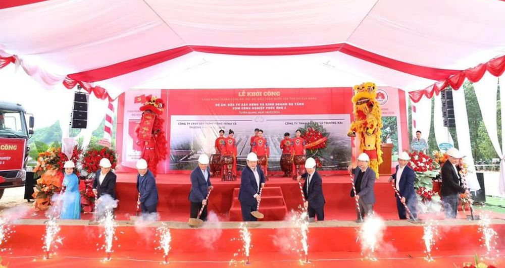 Tuyên Quang khởi công cụm công nghiệp hơn 530 tỷ đồng, giải quyết việc làm cho khoảng 3.000 lao động- Ảnh 1.