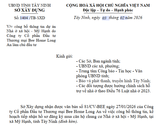 Tây Ninh mở bán hàng trăm căn nhà ở xã hội giá từ 400 triệu/căn- Ảnh 1. Tây Ninh mở bán hàng trăm căn nhà ở xã hội giá từ 400 triệu/căn- Ảnh 1.