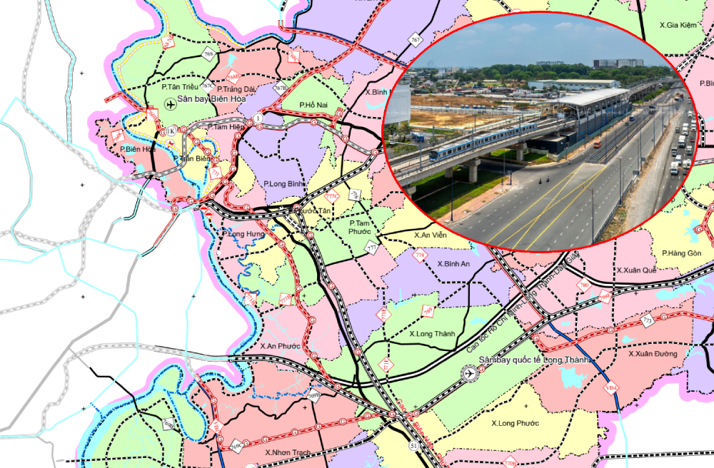 Hơn 65.500 tỷ làm tuyến metro 44,6km chạy thẳng đến sân bay Long Thành, đi qua loạt khu vực trọng điểm- Ảnh 1.