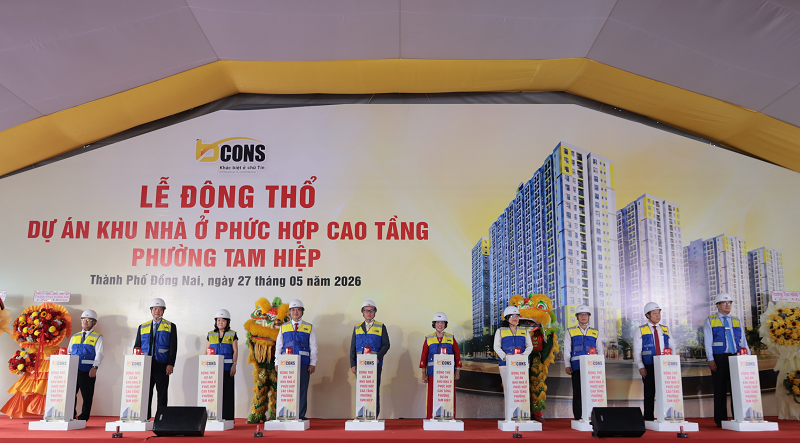 Bcons động thổ dự án 2.800 căn hộ ở thành phố Đồng Nai- Ảnh 1. Bcons động thổ dự án 2.800 căn hộ ở thành phố Đồng Nai- Ảnh 1.