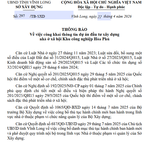 Vĩnh Long mời đầu tư nhà ở xã hội tại Khu công nghiệp có 40.000 lao động- Ảnh 1.