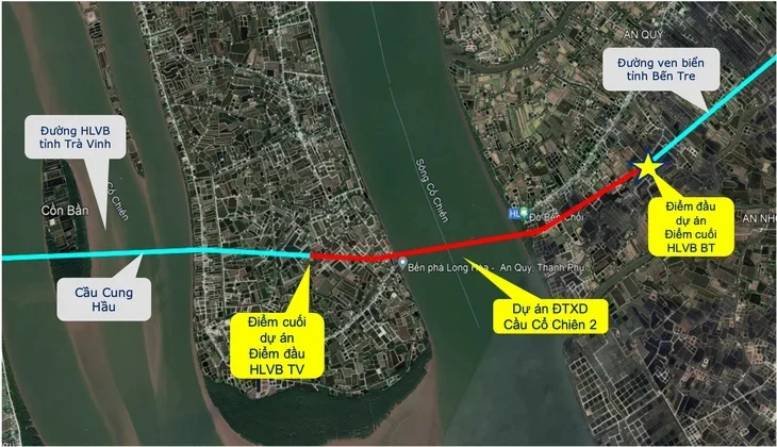 Miền Tây có thêm cây cầu 3.500 tỷ kết nối Bến Tre - Trà Vinh cũ- Ảnh 2. Miền Tây có thêm cây cầu 3.500 tỷ kết nối Bến Tre - Trà Vinh cũ- Ảnh 2.