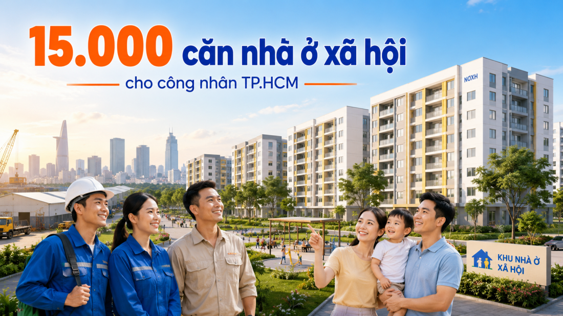 Tin vui công nhân TP.HCM: Sắp có hàng chục nghìn căn nhà ở xã hội cho người lao động- Ảnh 1.