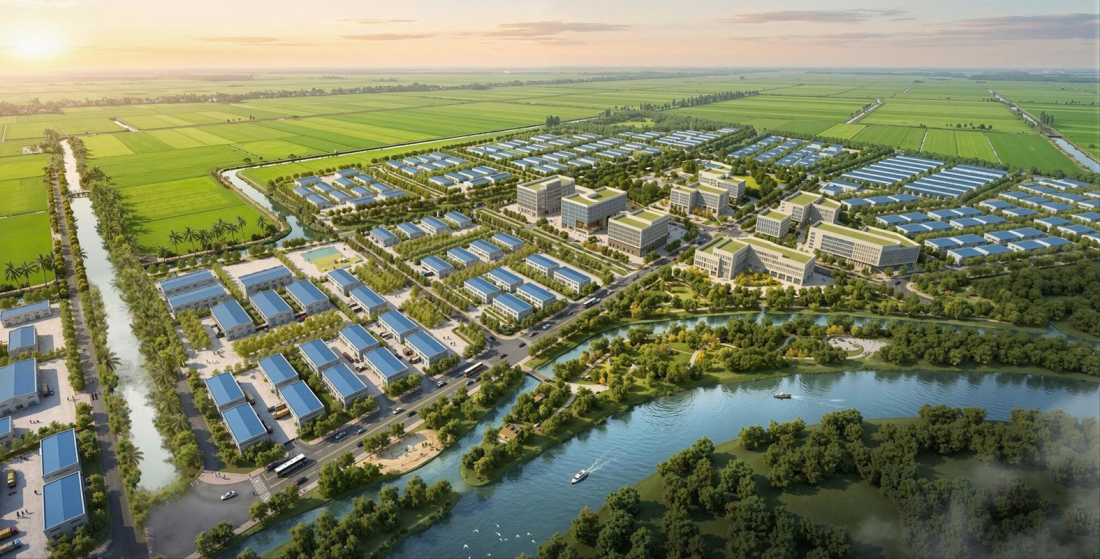 Khởi công khu công nghiệp gần 200ha ngay cửa ngõ Long Xuyên, kỳ vọng tạo việc làm cho 7.800 lao động