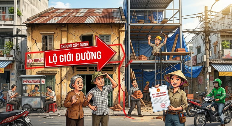 Nhà VƯỚNG QUY HOẠCH lộ giới đường ở TP.HCM: XÂY MỚI được không?