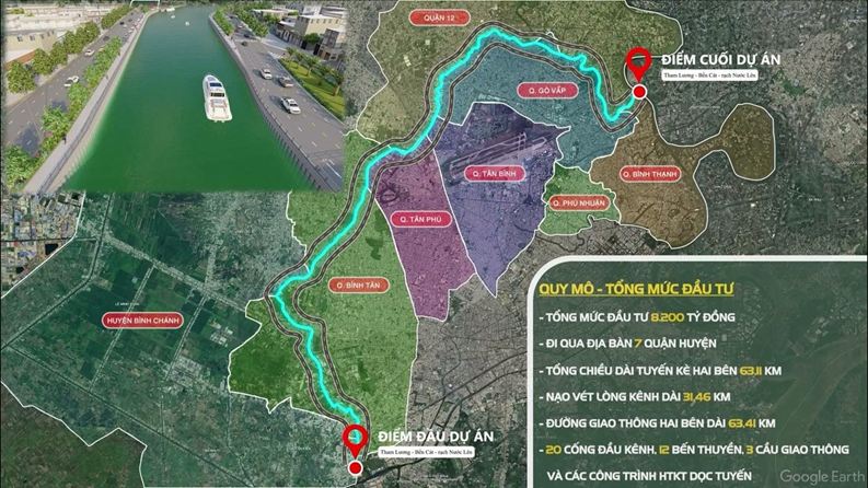 Lý do chậm tiến độ dự án cải tạo kênh Tham Lương – Bến Cát