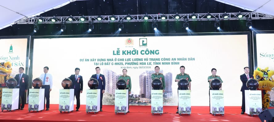 Ninh Bình khởi công gần 2.700 căn nhà ở dành cho lực lượng CAND