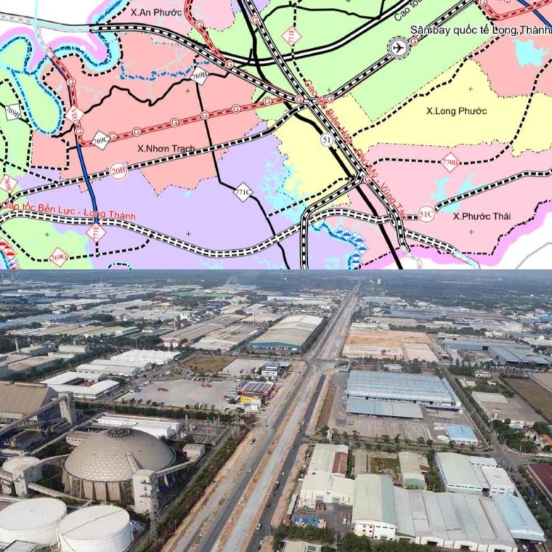 Tiến độ thi công 2 tuyến đường chạy song song kết nối đến sân bay Long Thành