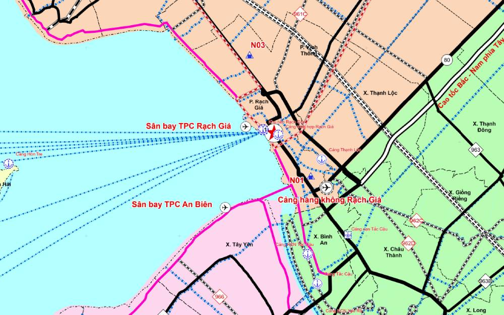 Rà soát đất lúa kém hiệu quả quanh cầu vượt vịnh Rạch Giá: Chuyển sang đất thương mại, công nghiệp