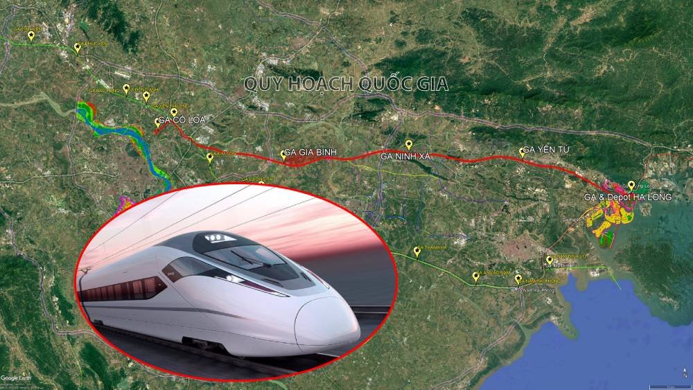 Năm 2028, người dân có thể đi tàu đường sắt tốc độ cao từ Hà Nội tới Quảng Ninh