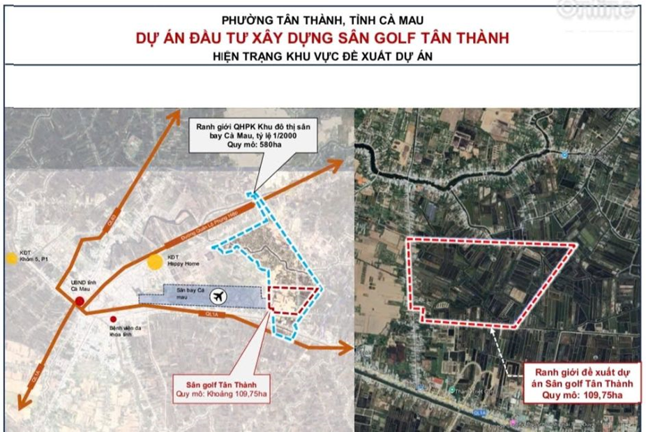 Hé lộ vị trí sân golf đầu tiên hơn 1.800 tỷ tại Cà Mau