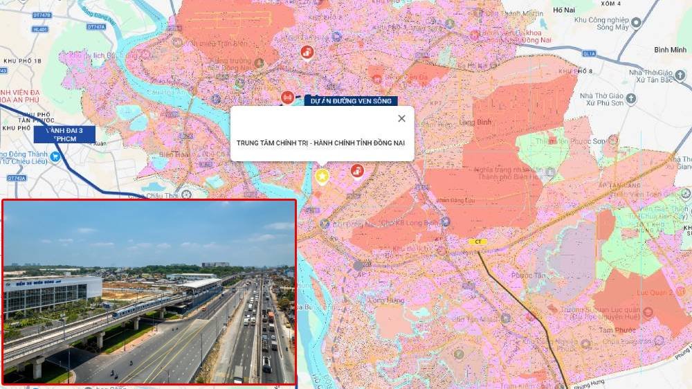 Đồng Nai sắp thu hồi hơn 192ha đất tại 8 phường xã để làm tuyến metro chạy thẳng đến sân bay
