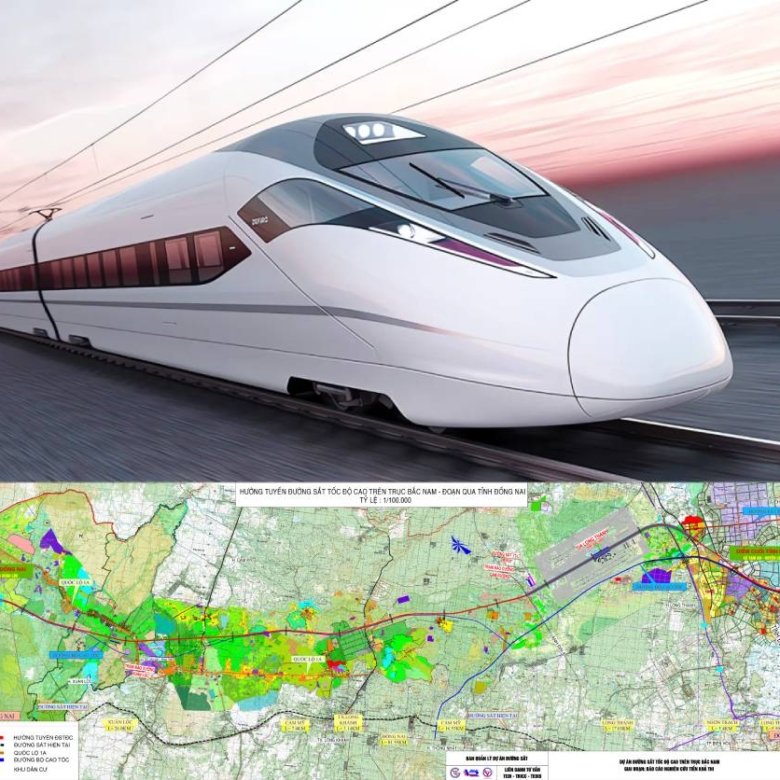 81km của tuyến đường sắt tốc độ cao 350km/h chạy qua những khu vực nào ở Đồng Nai?